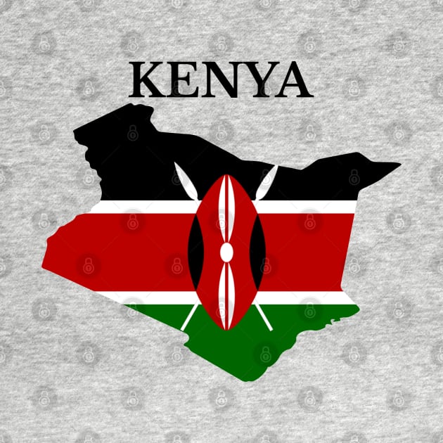 Kenya Map Flag by maro_00